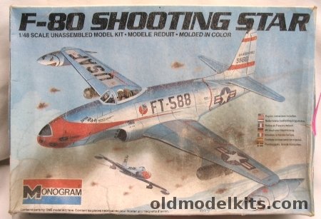 Monogram 1/48 Lockheed F-80 Shooting Star, 5428 plastic model kit